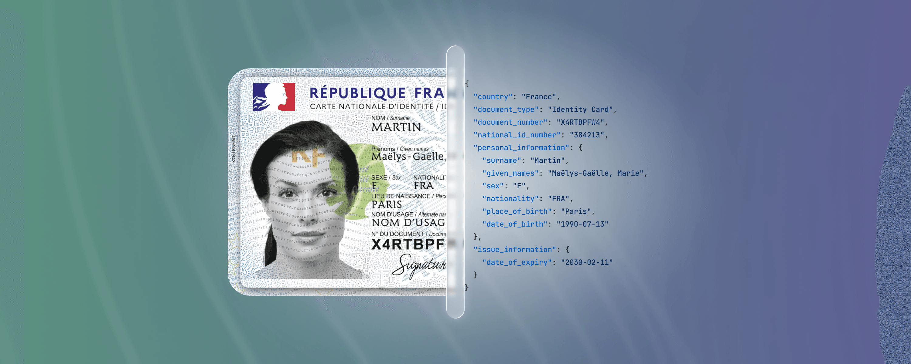French ID extraction