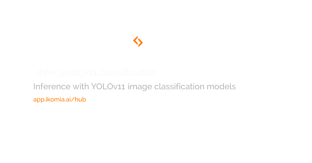 infer_yolo_v11_classification · Image Classification Algorithm · Ikomia HUB